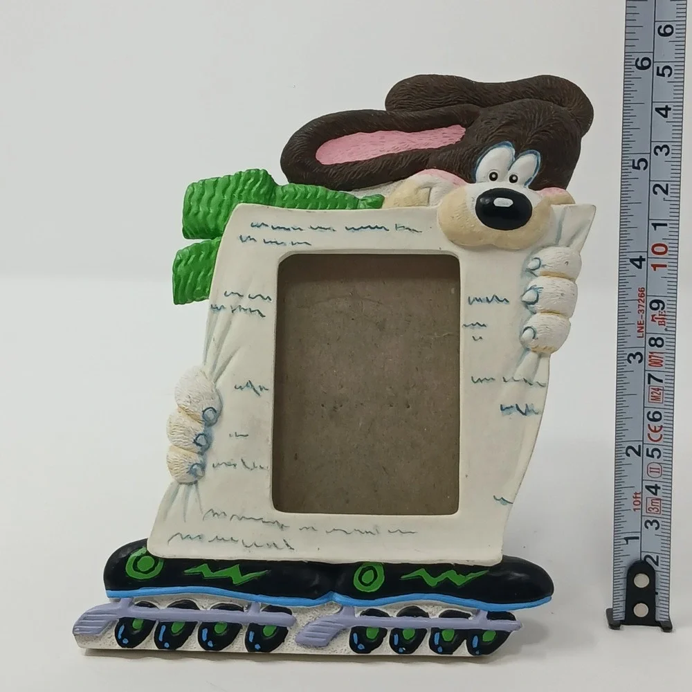Vintage 1993 Fetco Roller Blade Dog Character‎ Picture Frame 90s Decor 6in